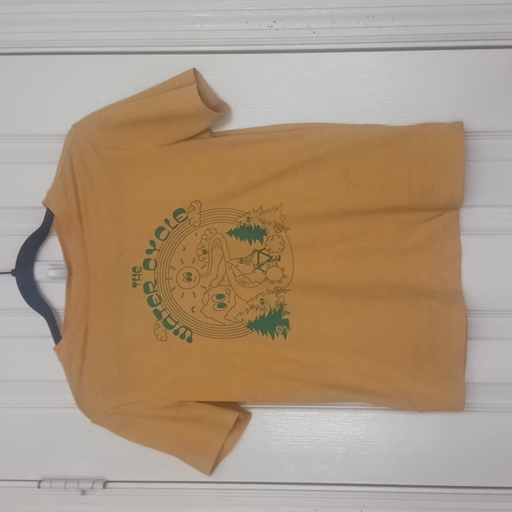Cat & Jack Yellow & Green Shirt With Water Cycle Print